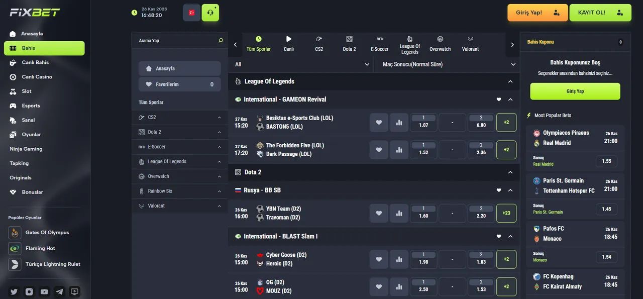 Fixbet Bahis: Yüksek Oranlarla Spor Bahisleri